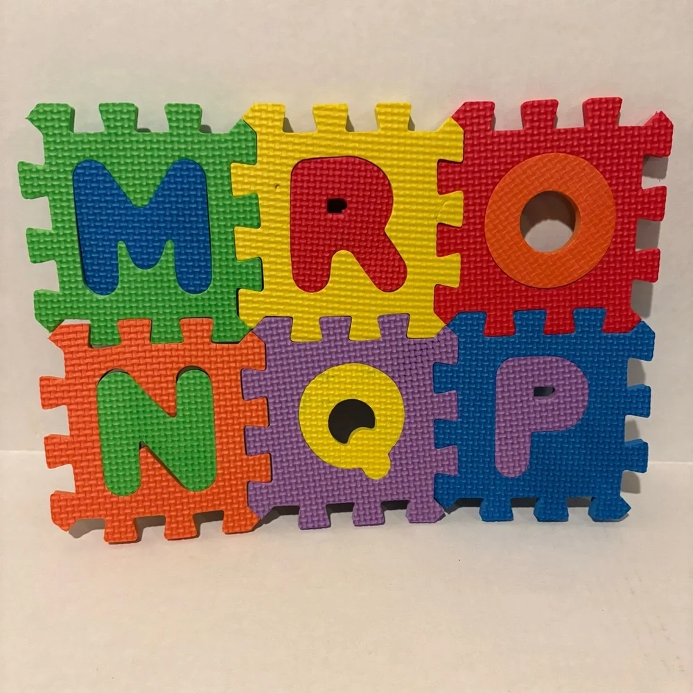Colorful Alphabet Puzzle Mat for Kids